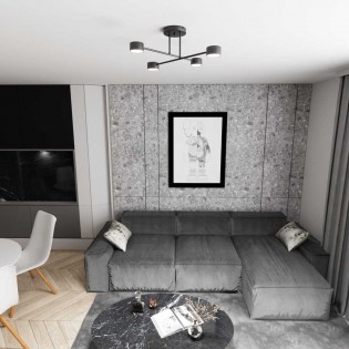 Plafón de techo Tanfa Negro...