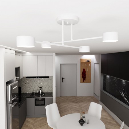 Plafón de techo Tanfa Blanco (4 luces)