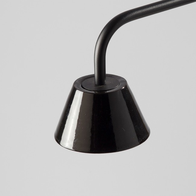 lampara de mesa led absidiola conica brazo 35w