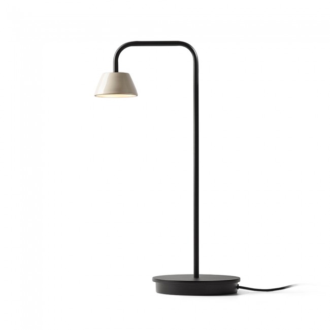 lampara de mesa led absidiola conica brazo 35w