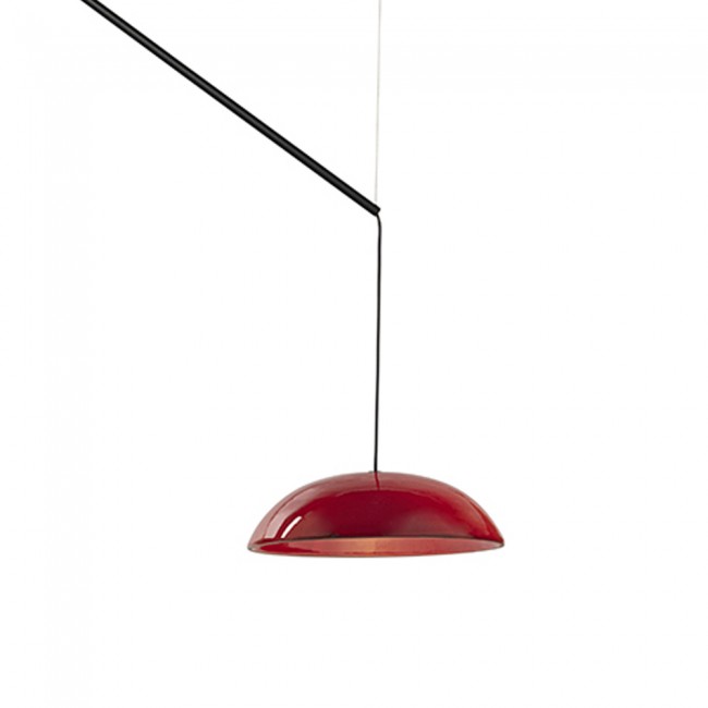 lampara colgante led absidiola plato movil 35w