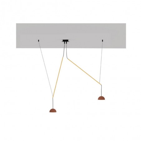 Lámpara colgante LED Absidiola Plato Móvil (2x3.5W)