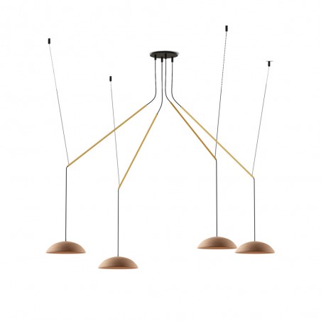 Lámpara colgante LED Absidiola Plato Móvil (4x3.5W)