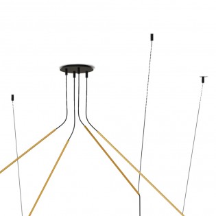 Lámpara colgante LED Absidiola Cónica Móvil (4x3.5W)