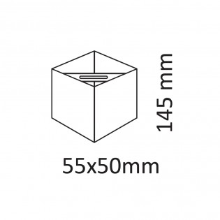 Aplique de pared de exterior LED Elber (2x3W)