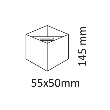 Aplique de pared de exterior LED Elber (2x3W)