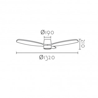 Ventilador de techo LED Norito CCT Smart (18W)