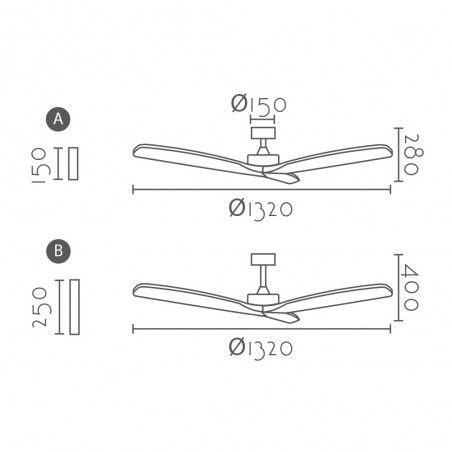 Ventilador de techo Nerona Nogal Smart