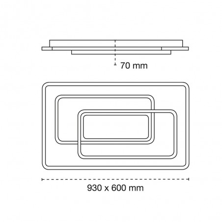 Plafón de techo LED Elba CCT Dim (226W)