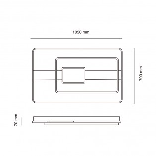 Plafón de techo LED Pixy CCT (156W)
