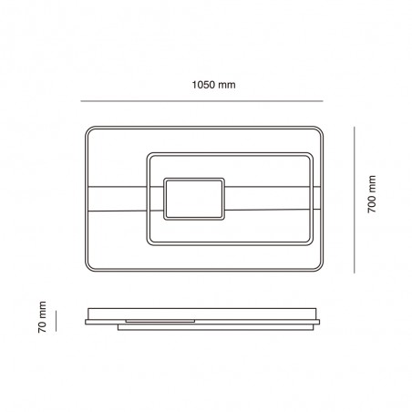 Plafón de techo LED Pixy CCT (156W)