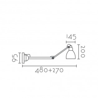 Aplique de pared orientable Cenilo L