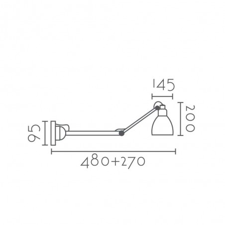 Aplique de pared orientable Cenilo L
