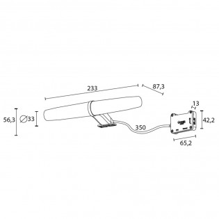 Aplique para espejo de baño LED Sevilla 4000K (6W)