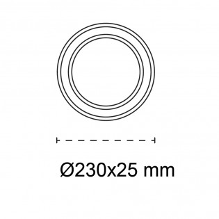 Plafón de techo LED Gein Negro CCT 3-Step Dim (18W)