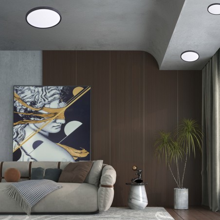 Plafón de techo LED Gein Negro CCT 3-Step Dim (24W)