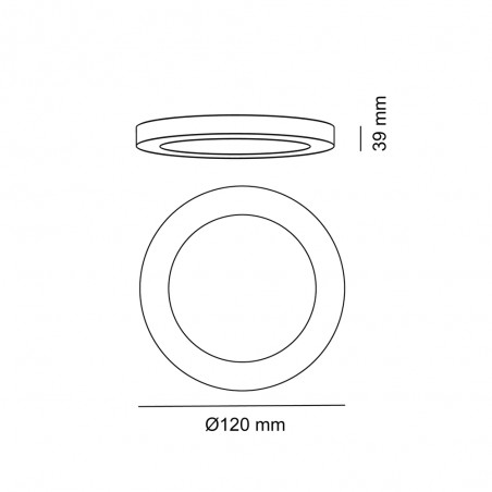 Plafón de techo LED Know Redondo (6W)
