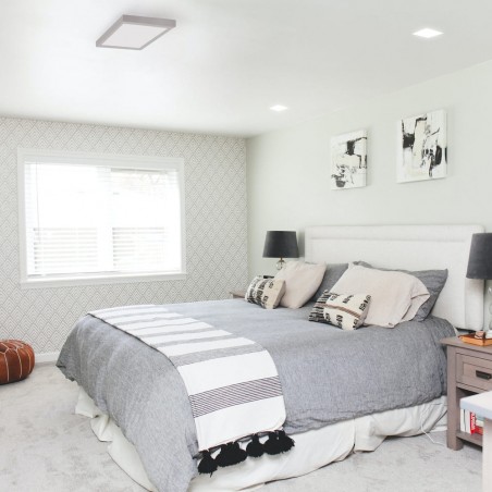 Plafón de techo LED Know Cuadrado (18W)