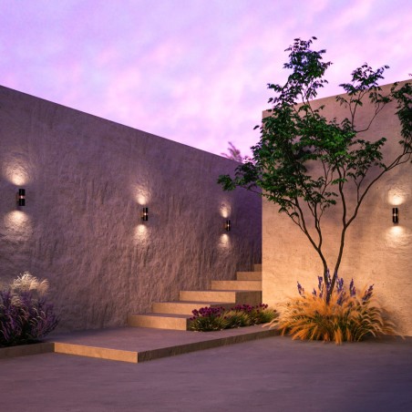 Aplique de pared de exterior Bowery (2 luces)
