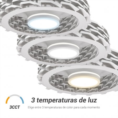 Ventilador de techo LED Rubik Wifi CCT Dim (36W+15W)