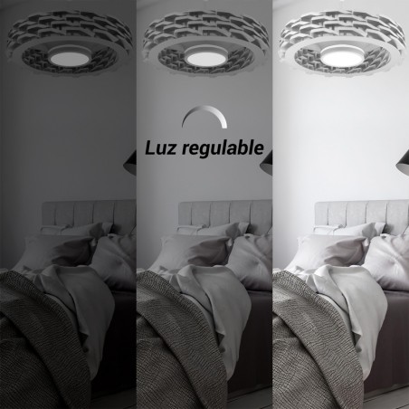 Ventilador de techo LED Rubik Wifi CCT Dim (36W+15W)