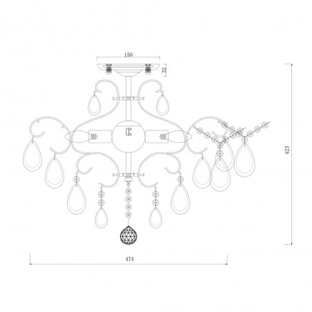 Plafón de techo Chabrol
