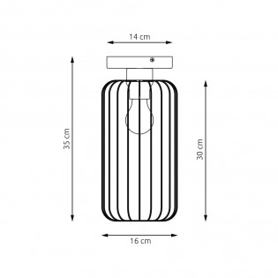 Plafón de techo Coberti Oro