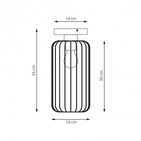 Plafón de techo Coberti Oro