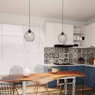 Lámpara de techo Fersan Negro