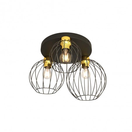 Plafón de techo Indo Oro (3 luces)