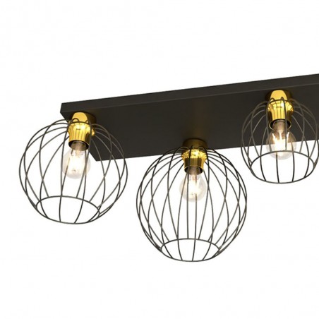 Plafón de techo Indo Oro (4 luces)