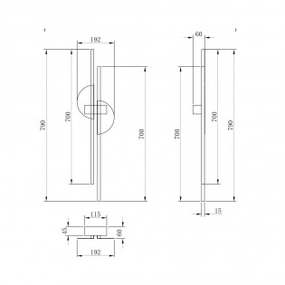 Aplique de pared LED Skyline II (23W)