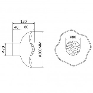 Aplique de pared Miracle