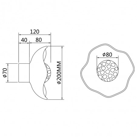 Aplique de pared Miracle