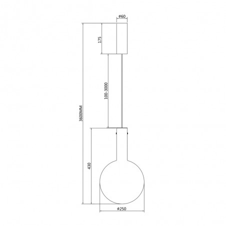 Lámpara colgante LED Nebula (6W)
