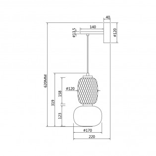 Aplique de pared LED Pattern (18W)