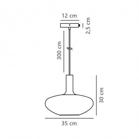 Lámpara colgante Alton 35