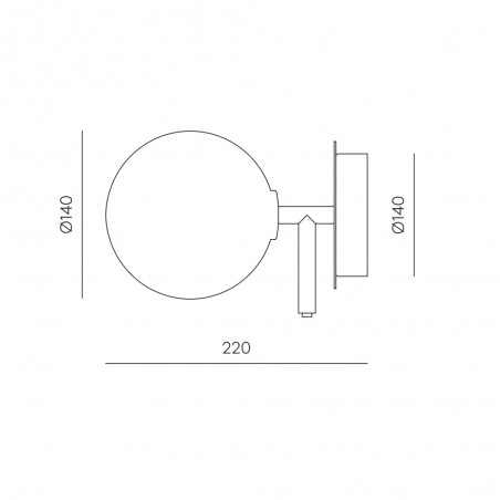 Aplique de pared Atom