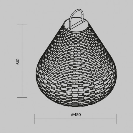 Lámpara portátil solar de exterior LED Plet II (5W)