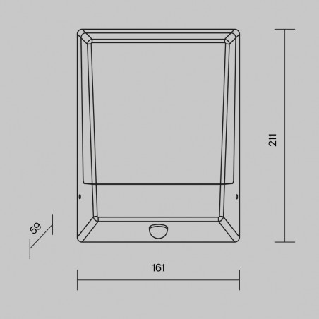 Aplique de pared para exterior LED Row (9W)