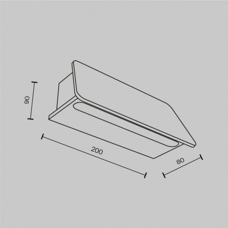 Aplique de pared de exterior LED Trupp (6W)