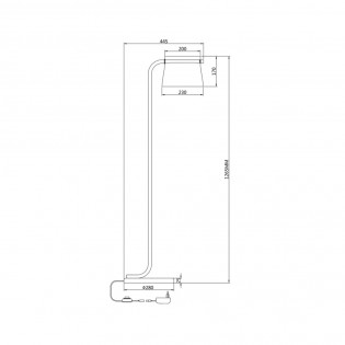 Lámpara de pie LED Cabaret (8W)