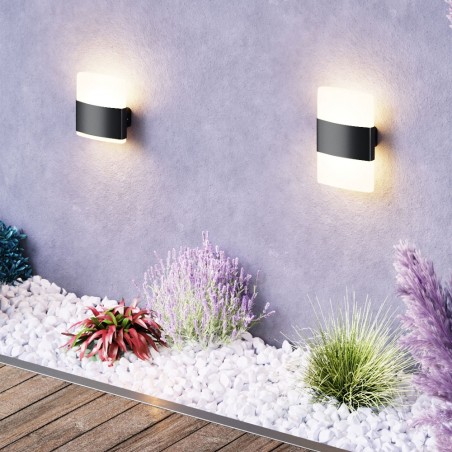 Aplique de pared de exterior LED Rom II (12W)
