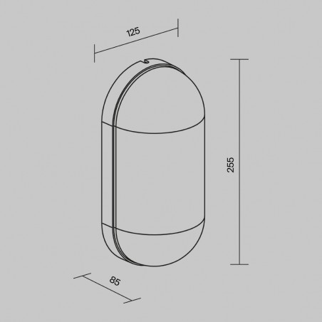 Aplique de pared de exterior Candle