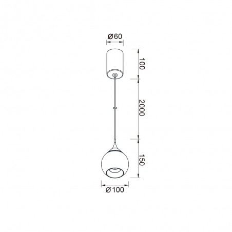 Lámpara colgante LED Drop (7W)