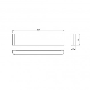 Aplique de pared LED Egeo Blanco (14W)