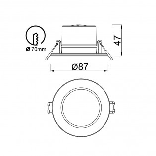 Empotrable de exterior LED Yucatan CCT (6.5W)
