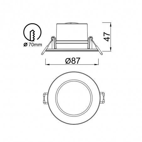 Empotrable de exterior LED Yucatan CCT (6.5W)