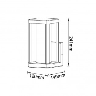 Aplique de pared de exterior Nevada