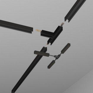 Conexión T carril magnético...